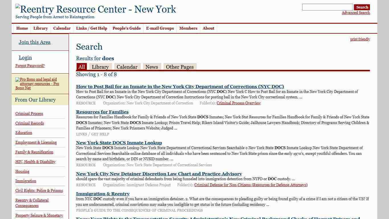 Search - Reentry Net